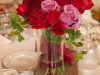 Flowers in centerpiece at Lingrow Farm wedding, Pittsburgh.
