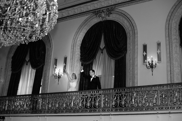 Omni Willian Penn Pittsburgh Wedding Reception Newlywed's Grand Entrance 