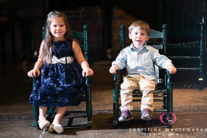 Heinz History Center Pittsburgh Wedding - Young Girl and Boy Sitting at Reception