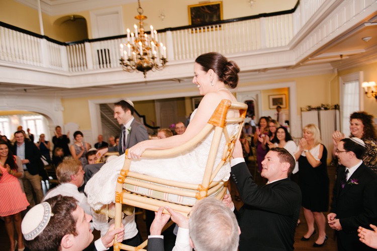 Pittsburgh Golf Club Wedding Reception - Bride and Groom During Hora Dance