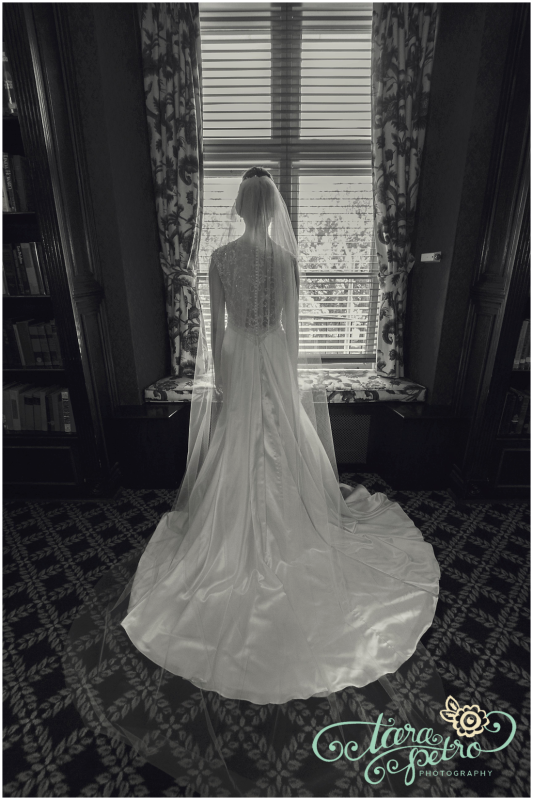 Pittsburgh Athletic Association Wedding - Bride with Long Train and Veil