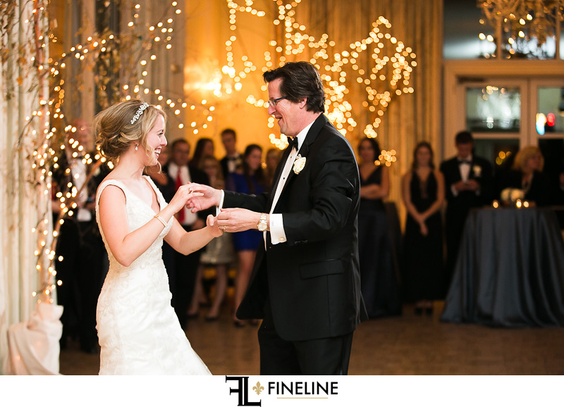 Rolling Rock Country Club Ligonier Wedding Reception: Father and Dance on Dance Floor
