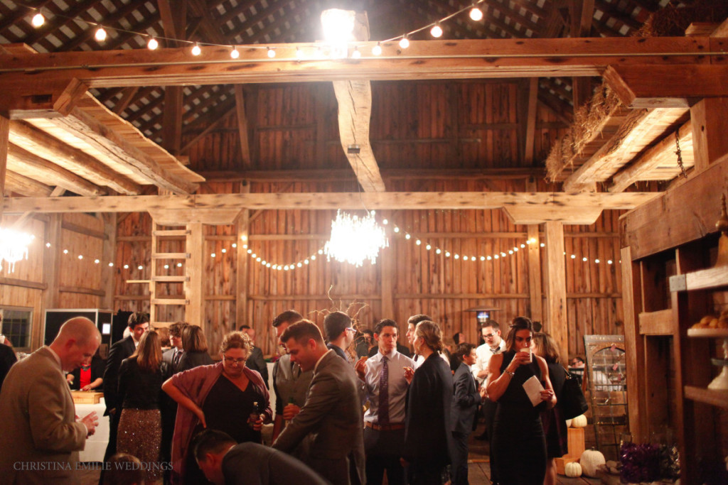 Rustic Acres Farm Cozy Chic Fall Reception Interior