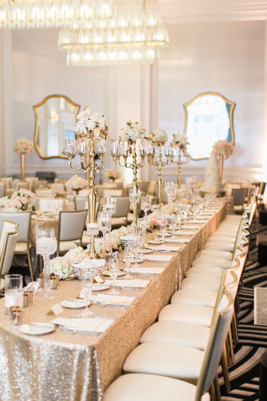 Hotel Monaco Pittsburgh Wedding Venue Space Long Tables