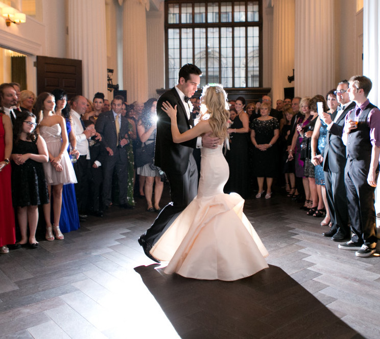 Hotel Monaco Pittsburgh Wedding Bride and Groom Share a Dance