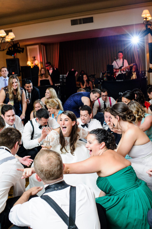 St. Clair Country Club Wedding Crowd Guests Dancing