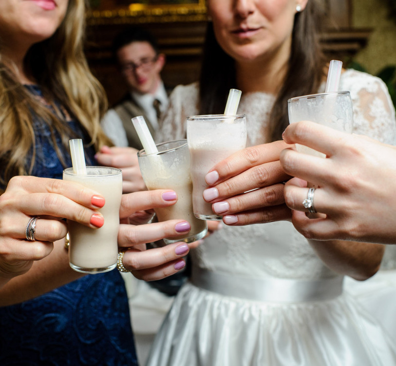 St. Clair Country Club Group Close Up Drinks