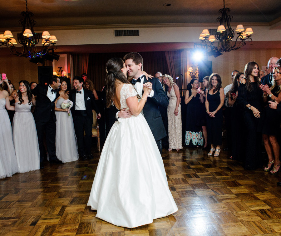 St. Clair Country Club Bride and Groom Close Up First Dance