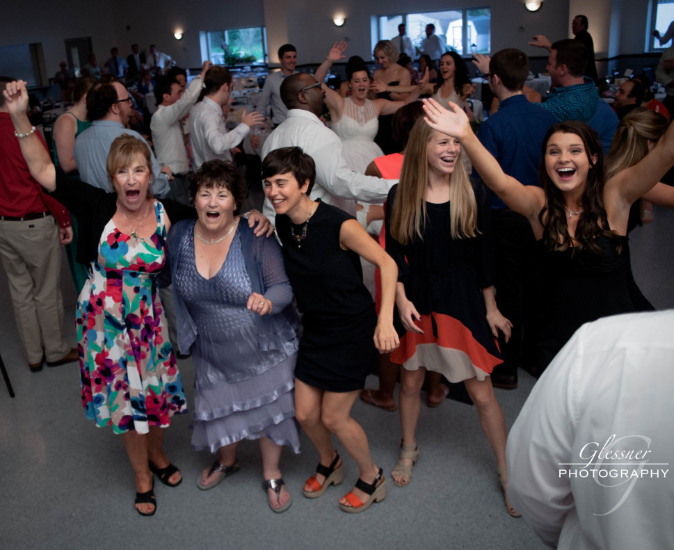 Bakersville Fire Hall Pittsburgh Wedding Guests Having Fun