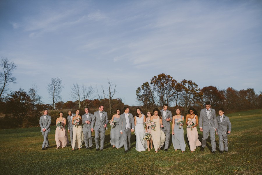 White Barn Pittsburgh Wedding Bridal Court Outdoors