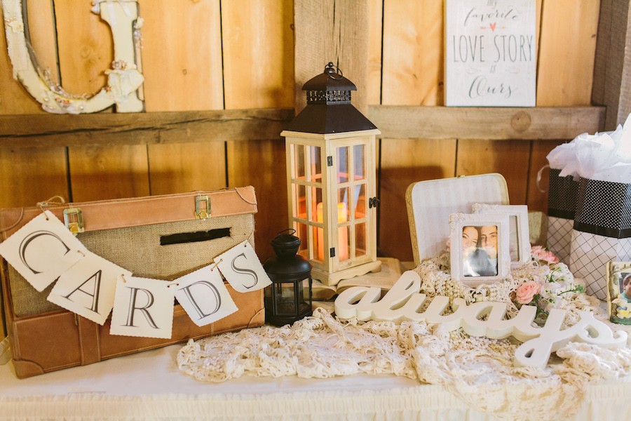 White Barn Pittsburgh Wedding Guest Book Table