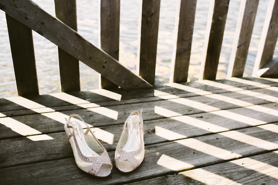 White Barn Pittsburgh Wedding Bride Shoes