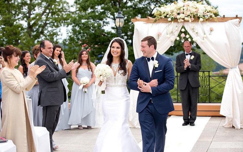 Nemacolin Woodlands Pittsburgh Wedding Walking Down the Aisle