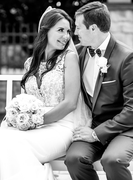 Nemacolin Woodlands Pittsburgh Wedding Bride and Groom Pose