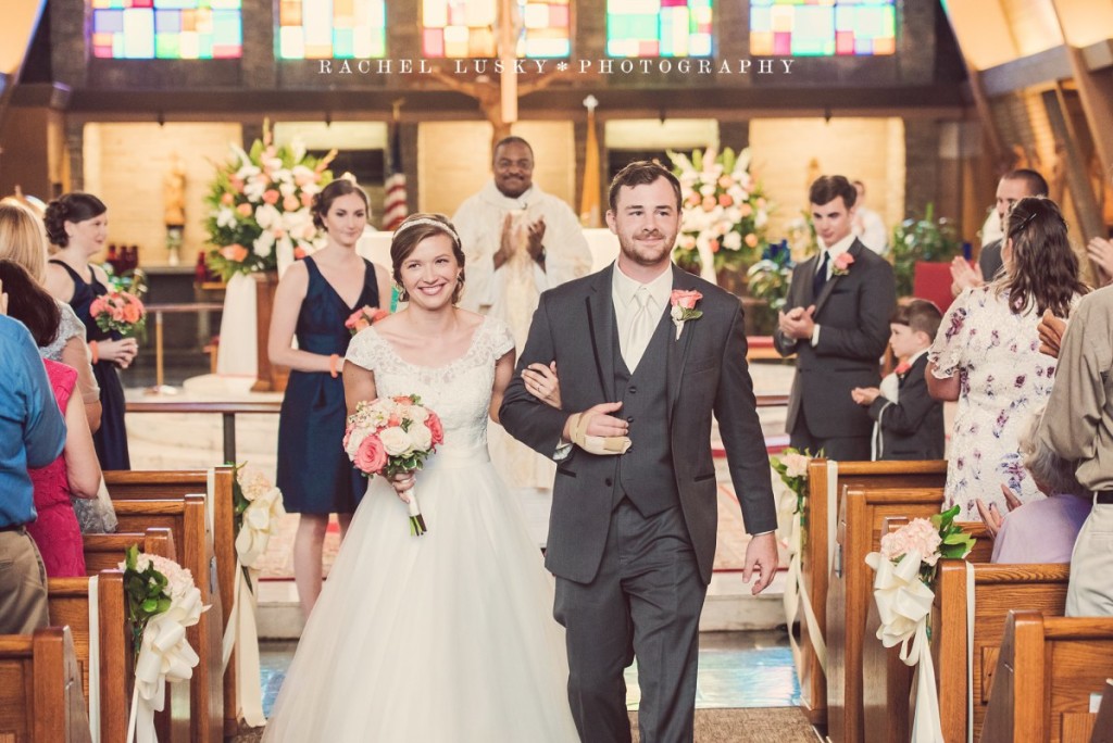 Ambassador Center Pittsburgh Wedding Bride and Groom Aisle