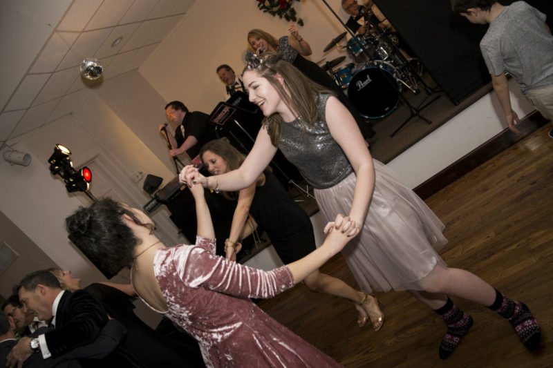 young guests dance during wedding at Camelot Banquet Center Pittsburgh