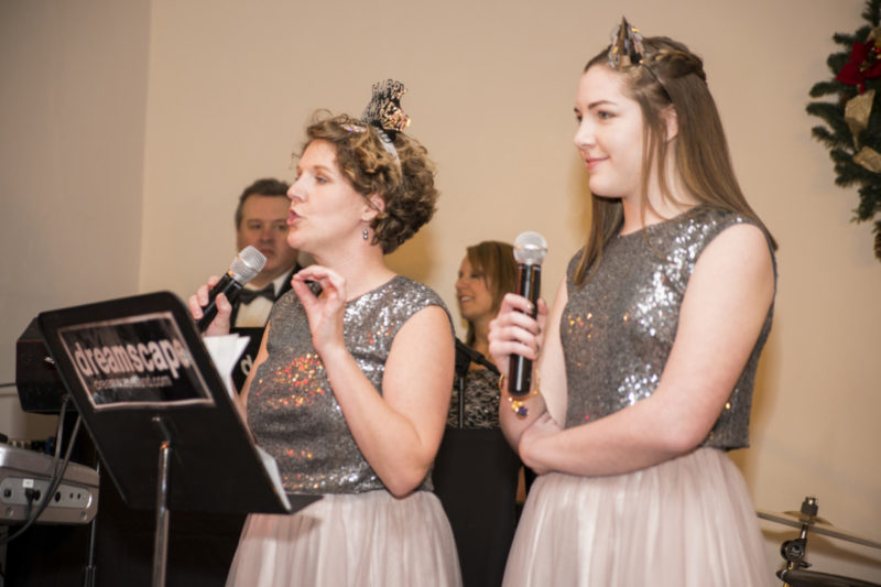 bridesmaids toast at Camelot Banquet Center Pittsburgh