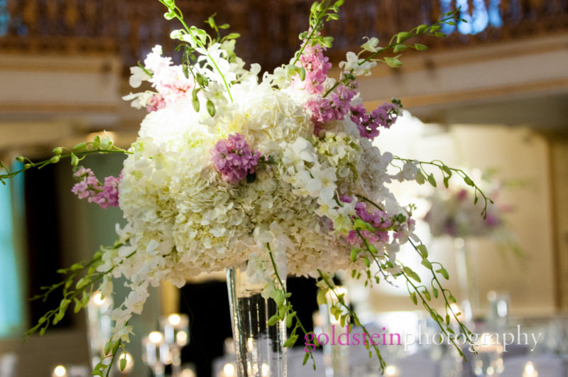 Large Wedding Centerpiece by Mocha Rose at William Penn Hotel Pittsburgh